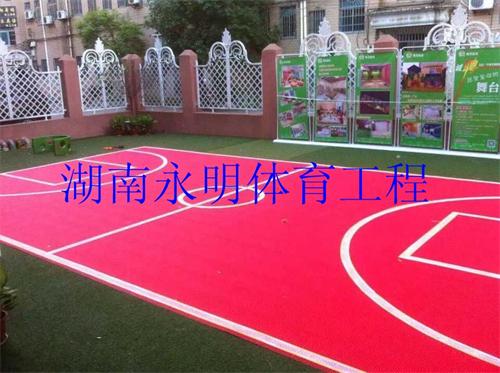 东方新园悬浮拼装地板篮球场