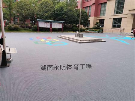 长沙市体操学校室外双层防滑拼装地板